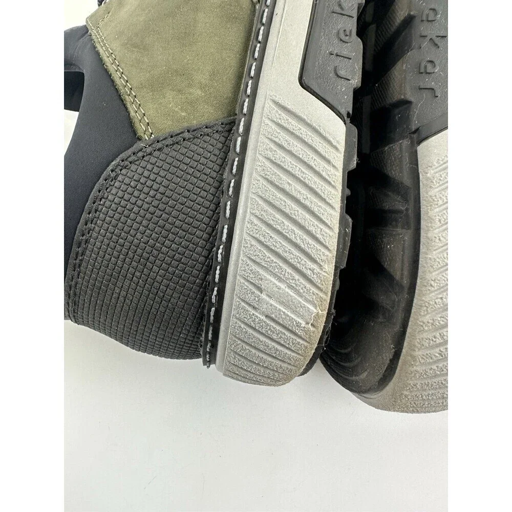 Rieker Stan 60 Slip‎ On Sneaker Green Suede Moor Schwartz Lightweight Men 46 12